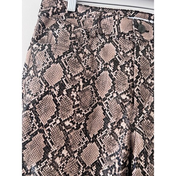 zara python pants Animal print size 8 NWT - Picture 3 of 6
